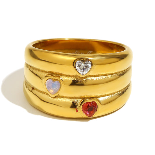Honor's Stacked Ring
