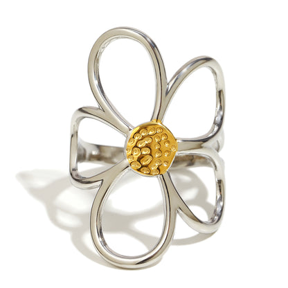 Colette's Flower Ring in Silver