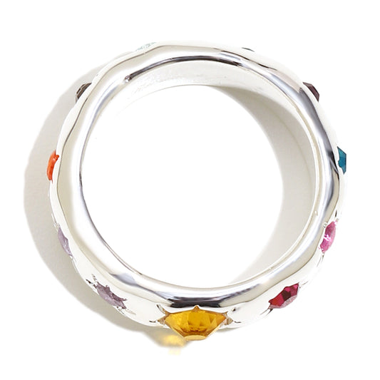 Sylvia's Sunburst Ring In Silver