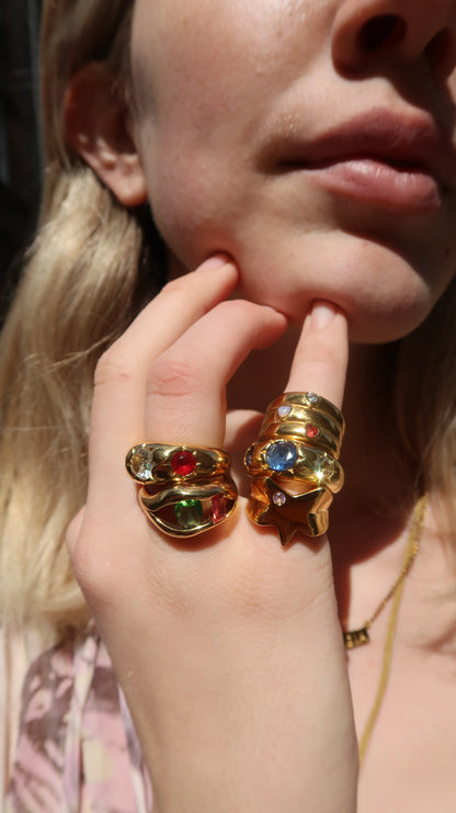 Sophie's Red Gemstone Ring