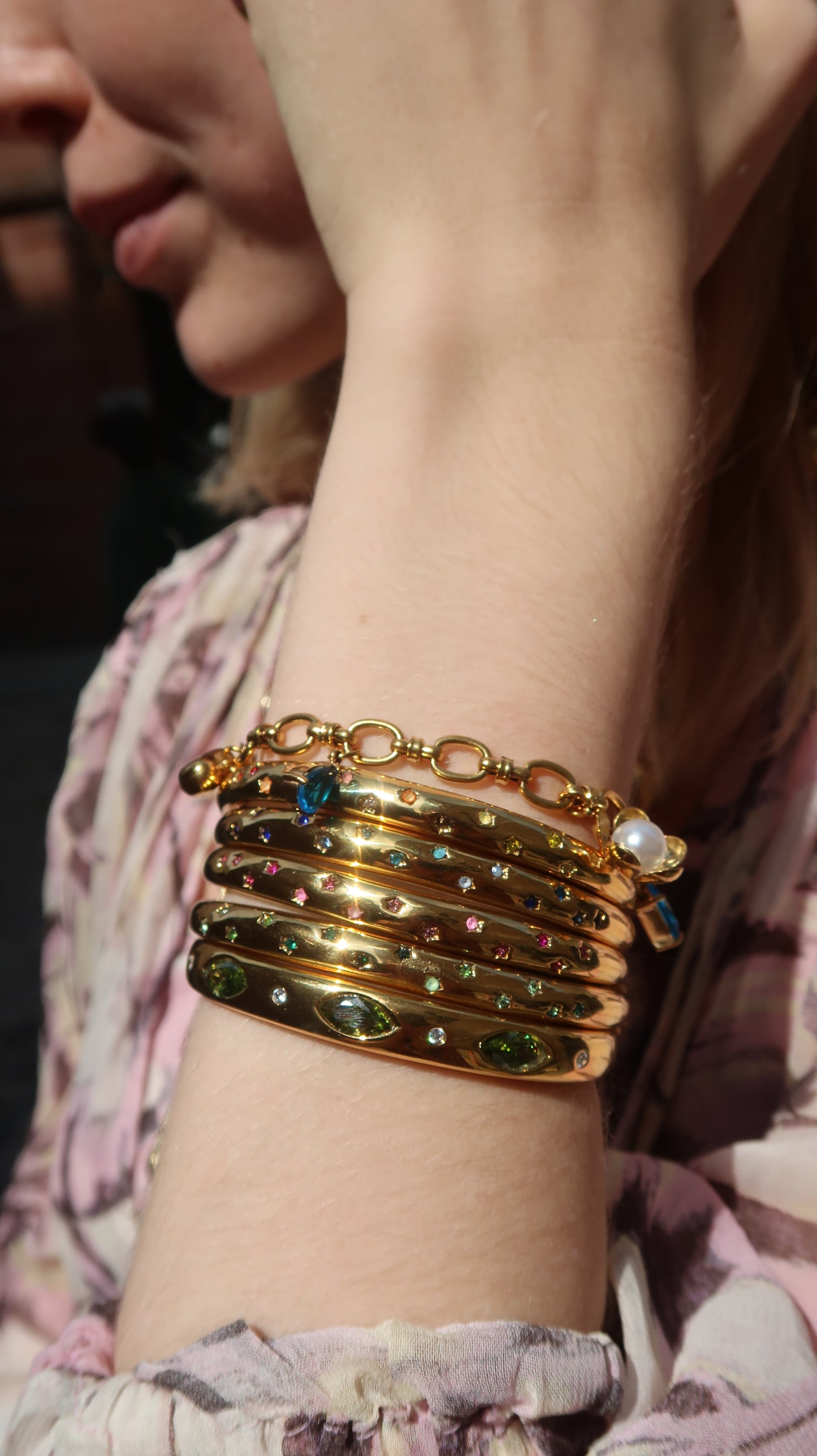 Eloise's Star Bangle In Green