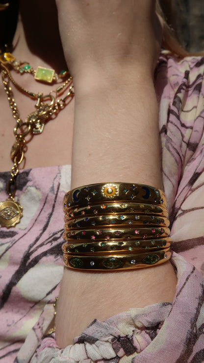Eloise's Star Bangle In Green