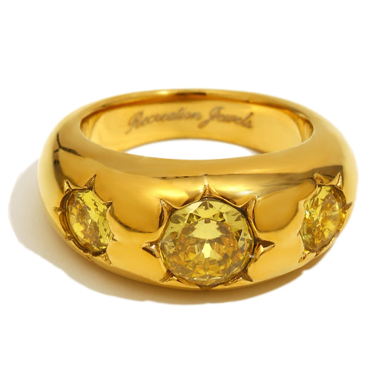 Sophie's Amber Gemstone Ring