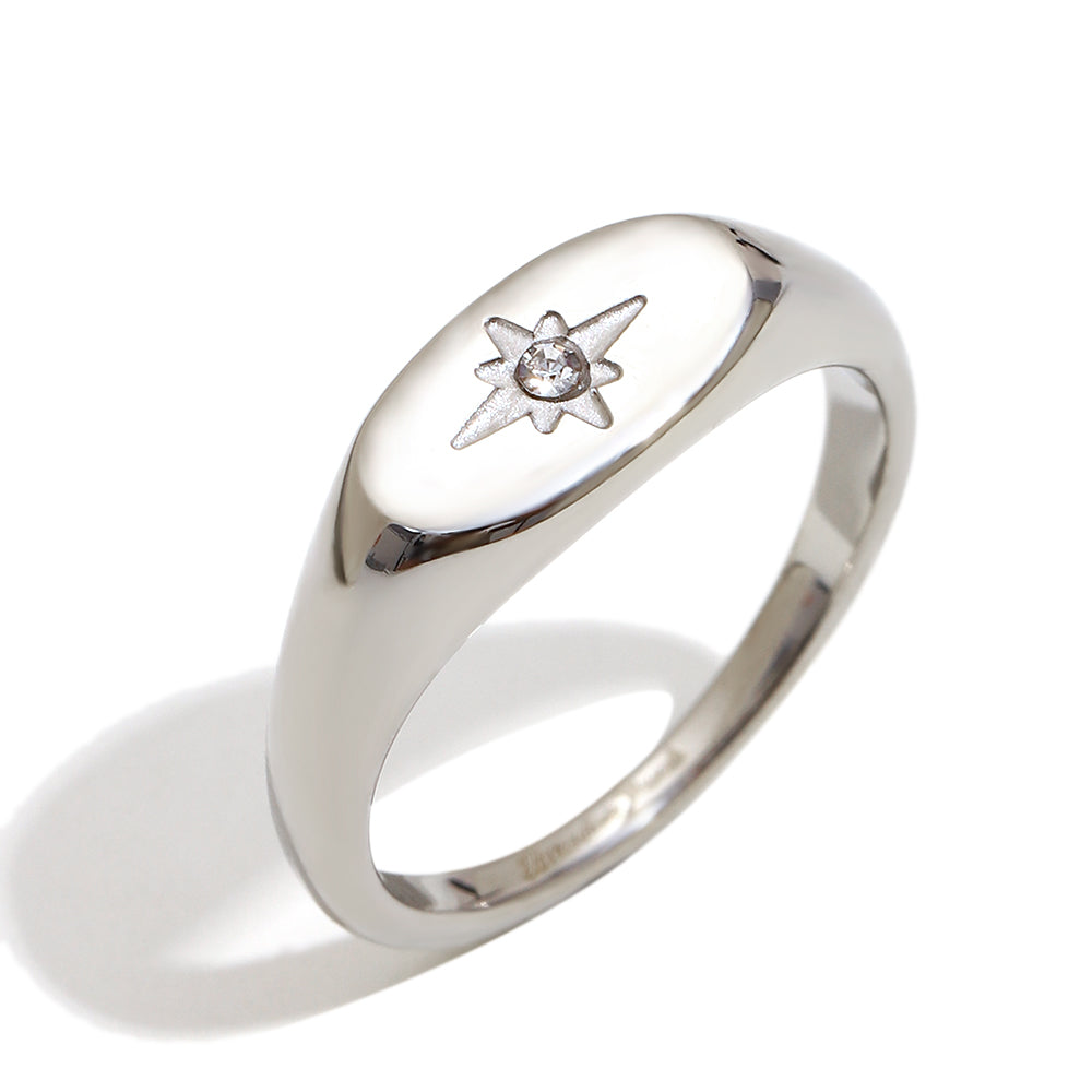 Scarlett's Star Ring In Silver
