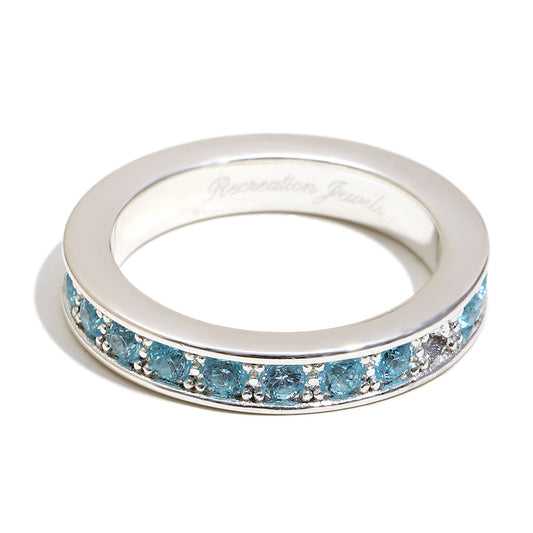 Elise's Blue Ring In Silver