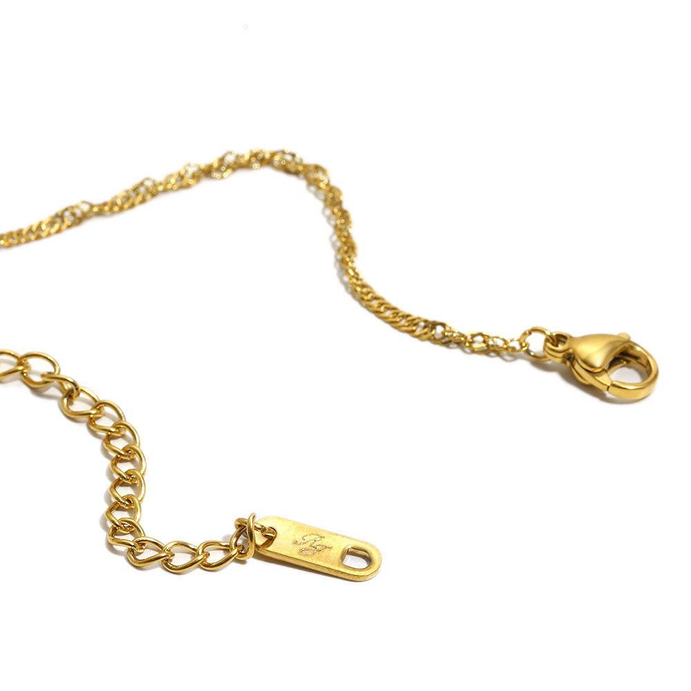 Bee’s Gold Green Dinosaur Necklace