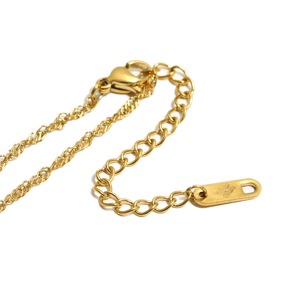 Bee’s Gold Blue Dinosaur Necklace