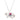 Bee’s Silver Pink Dinosaur Necklace