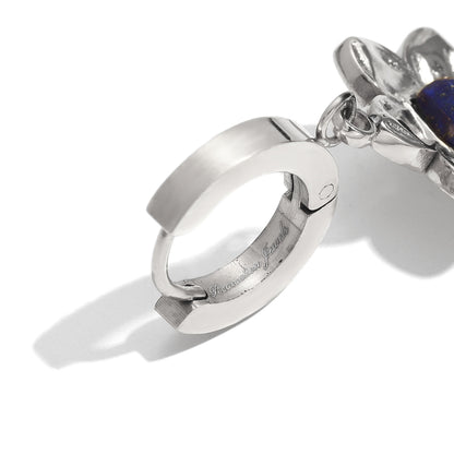 Alexandra's Flower Earrings In Silver