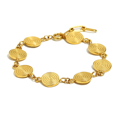 Jemma's Twirl Bracelet In Gold