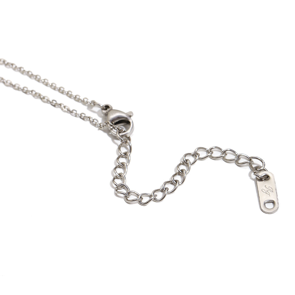 The World's Tarot Card Necklace In Silver