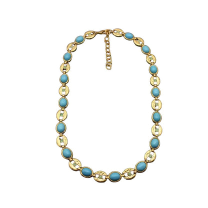 Joy's Blue Gemstone Necklace