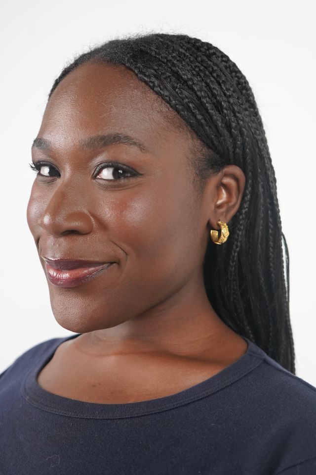 Maria's gold celestial earrings