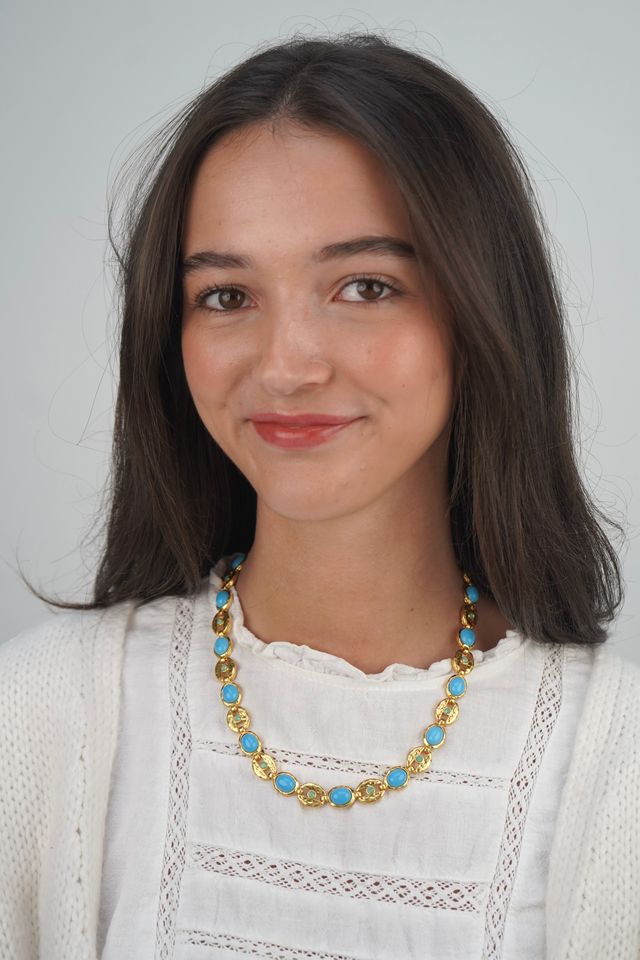 Joy's Blue Gemstone Necklace