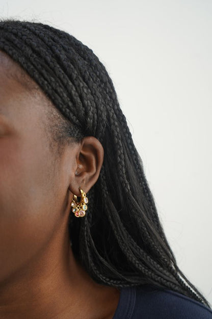 Maya’s gemstone hoops