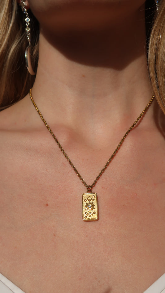 Lila's Sun necklace