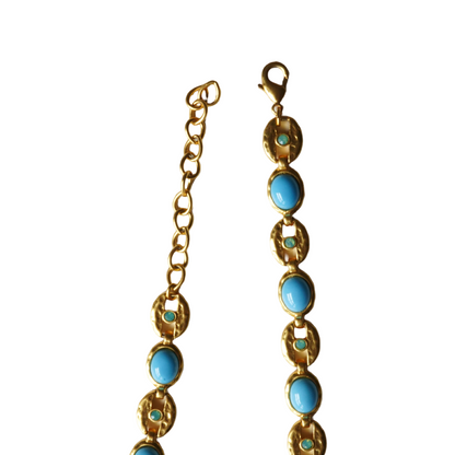 Joy's Blue Gemstone Necklace