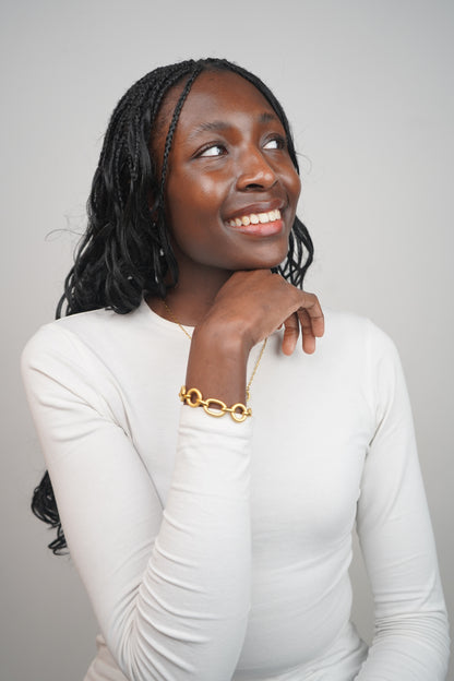 Thea’s gold bracelet