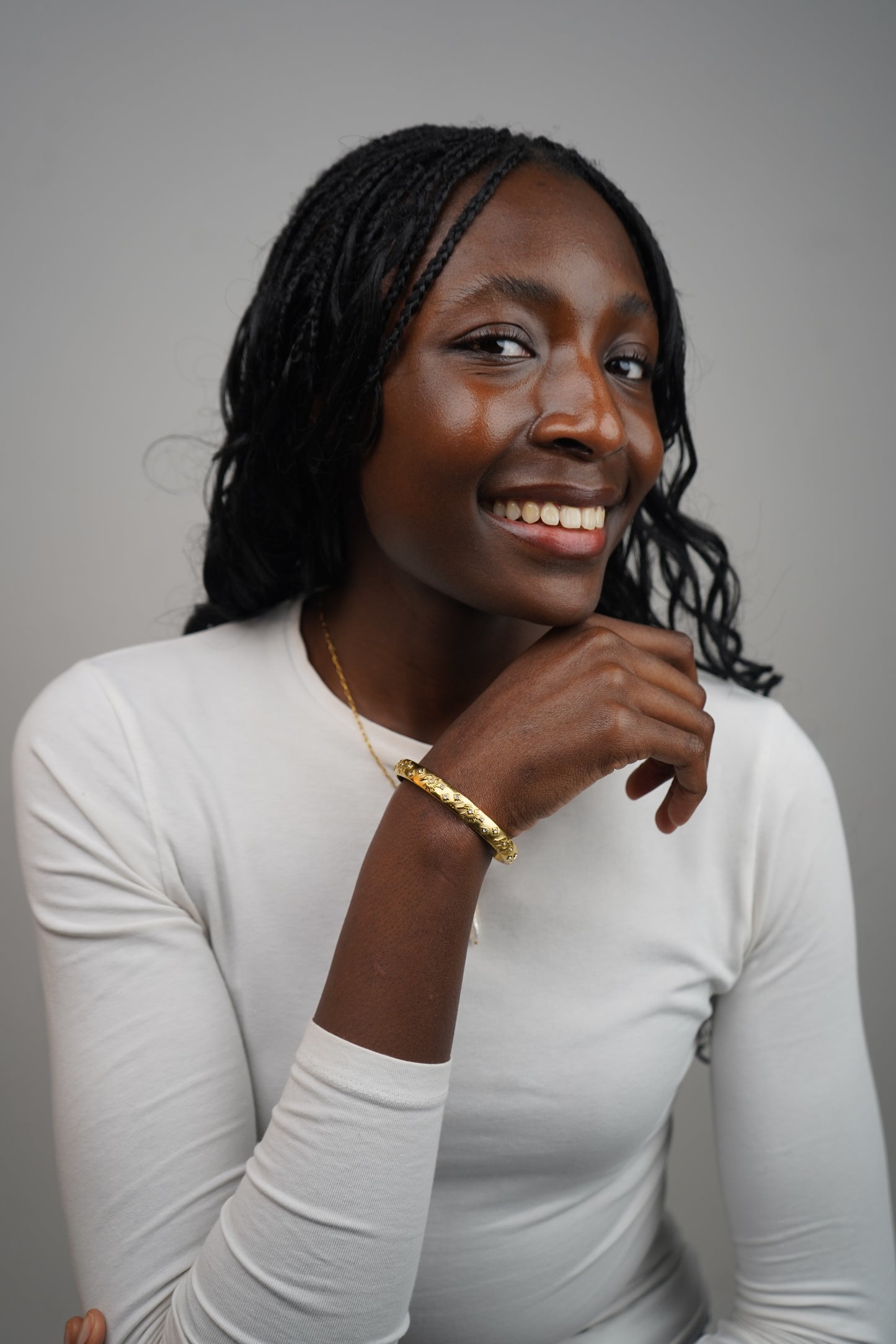 Phoenix Rising Bangle in Gold