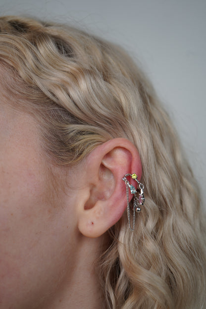 Isabella’s silver colourful cuff