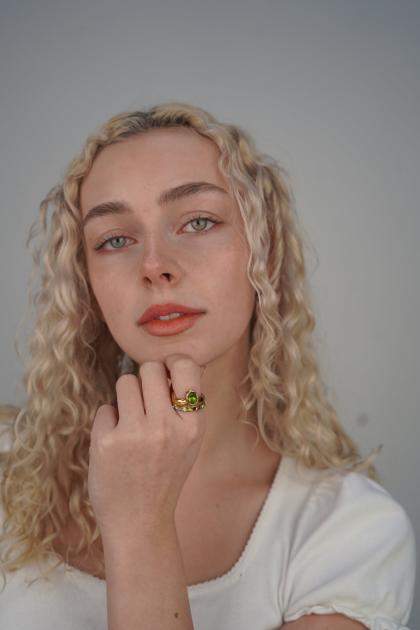 Paloma's Green Ring In Gold