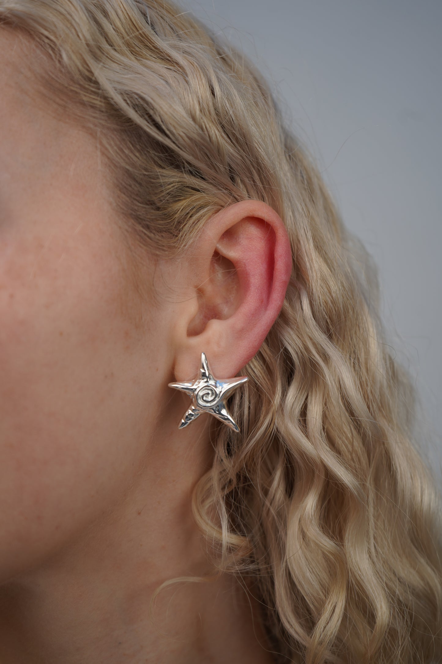 Pia's Starfish Earrings In Silver