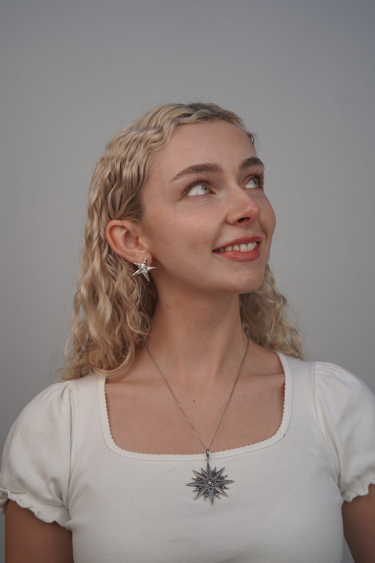 Pia's Starfish Earrings In Silver