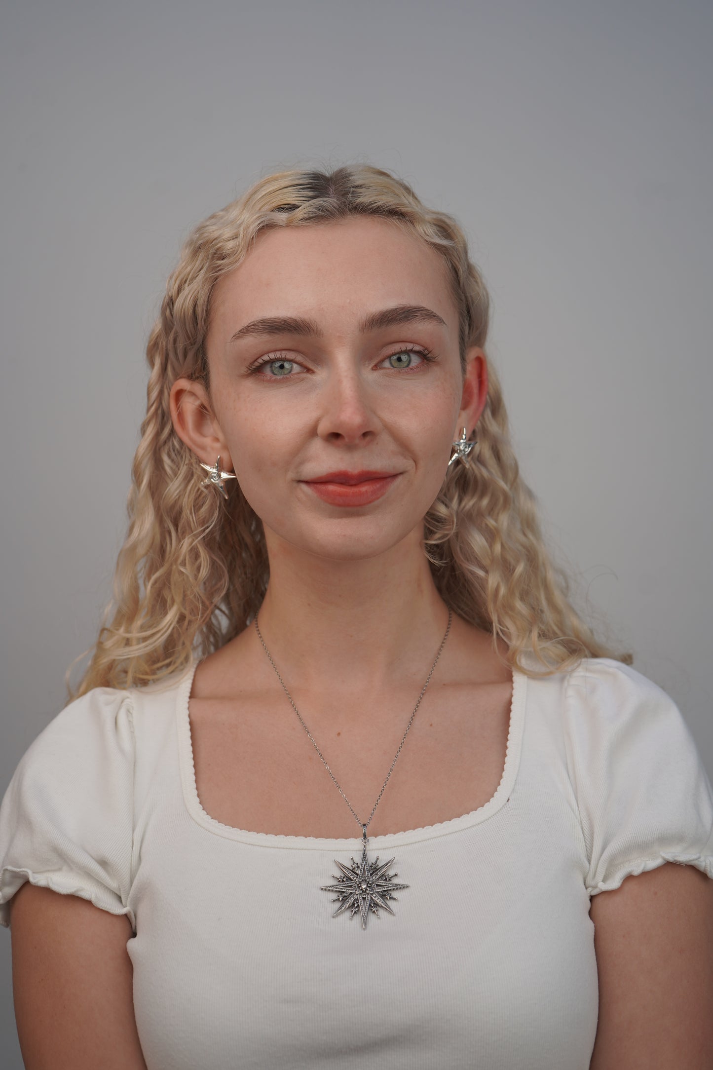 Pia's Starfish Earrings In Silver