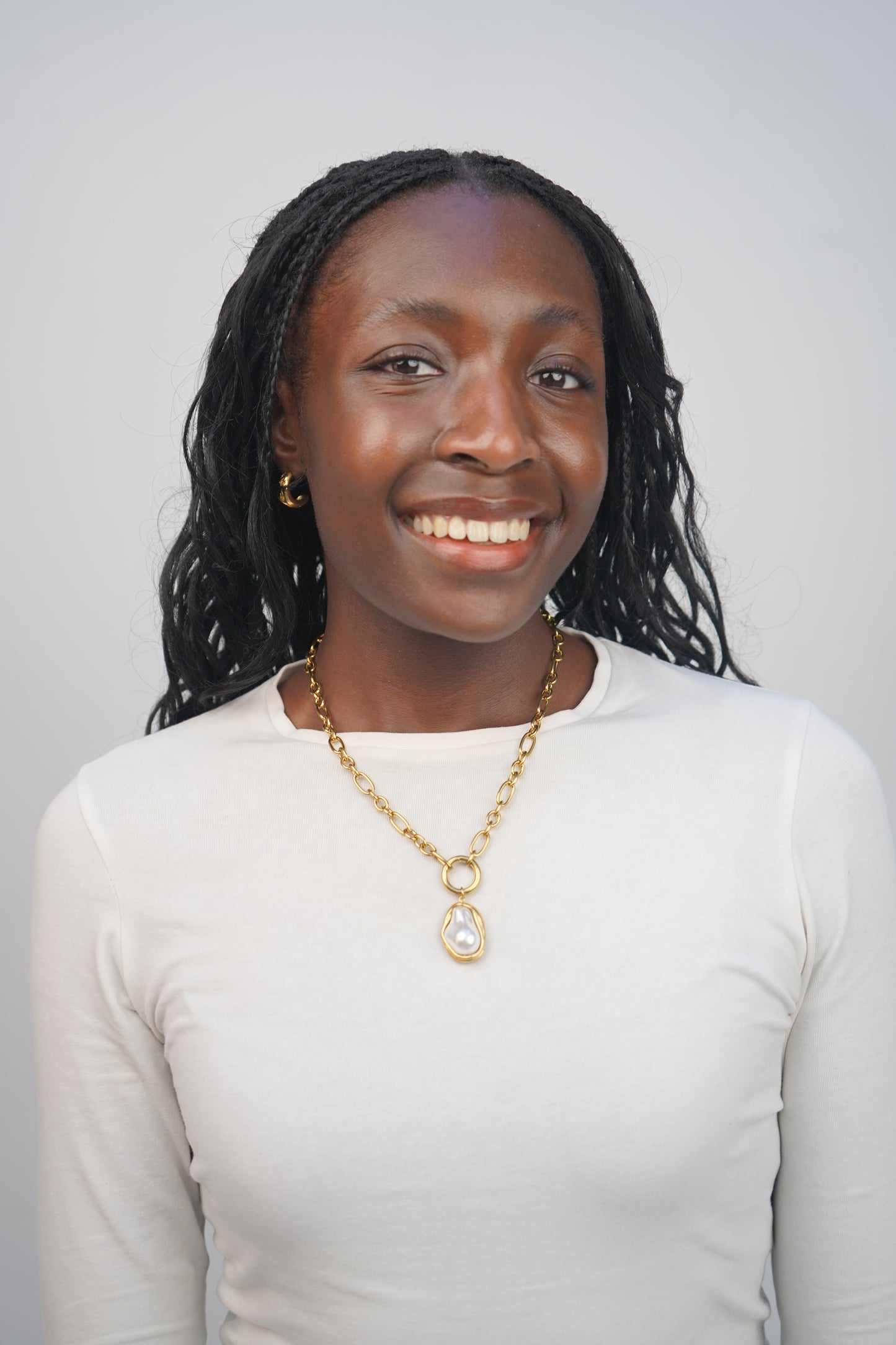 Daisy's Rock Pendant In Gold