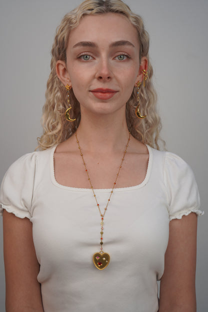 Margot's Gold heart necklace