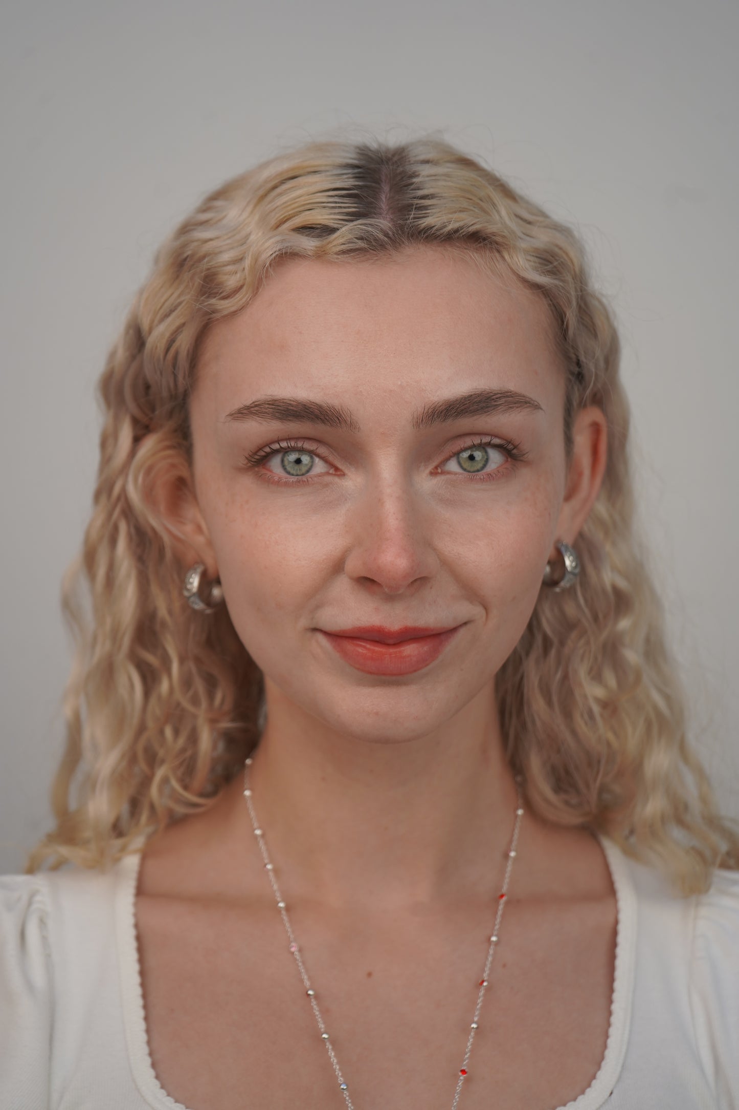 Maria's celestial earrings in silver