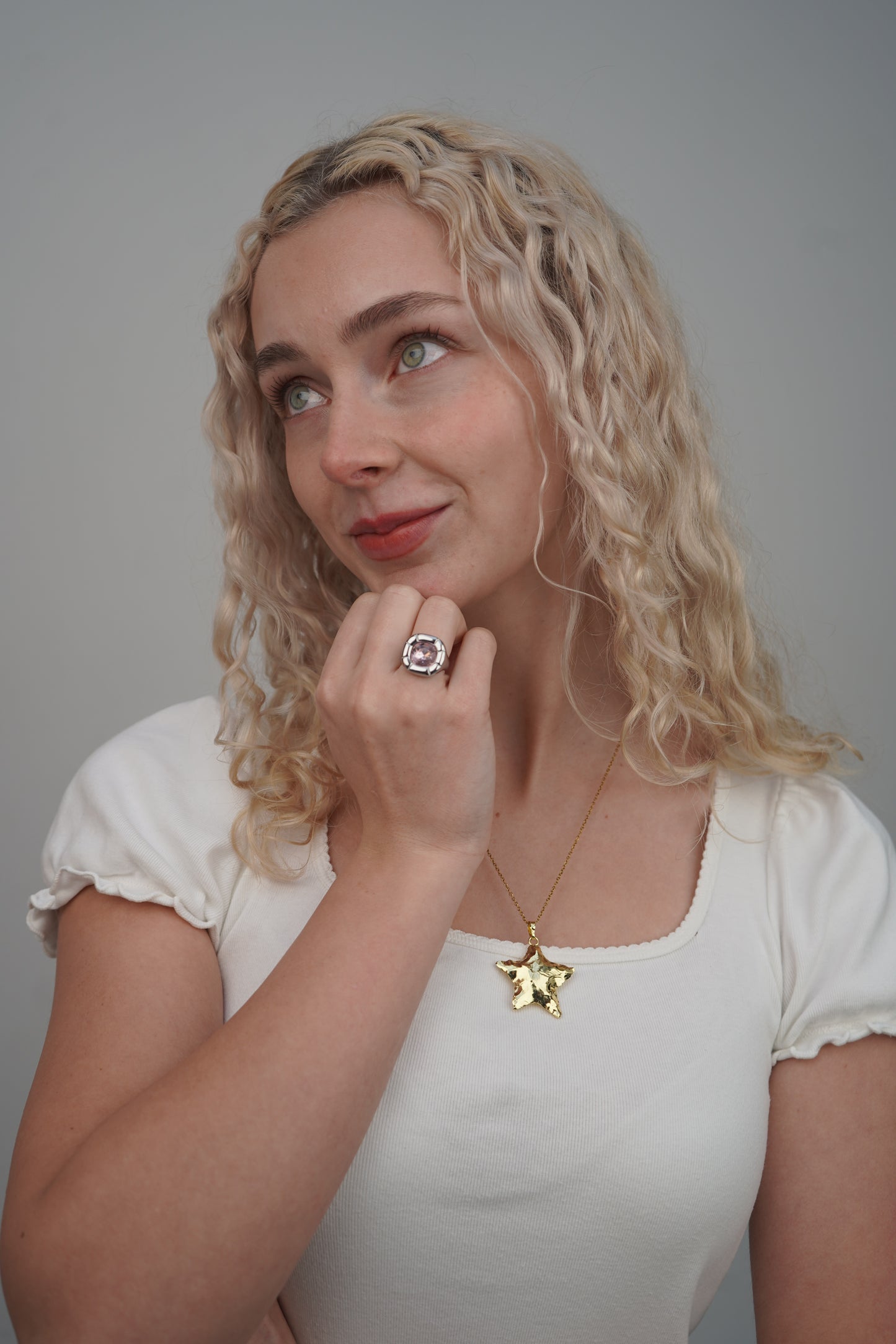 Olivia's Pink Ring in Silver