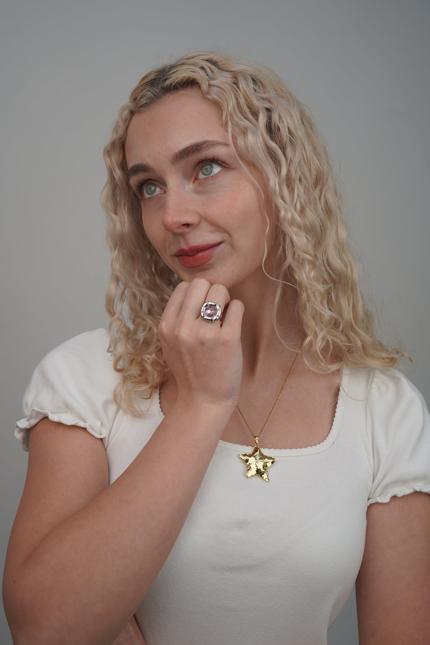 Olivia's Pink Ring in Silver