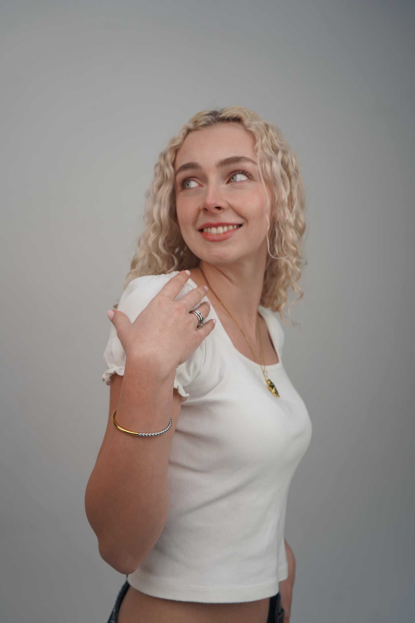 Melanie's Mixed Metal Bangle