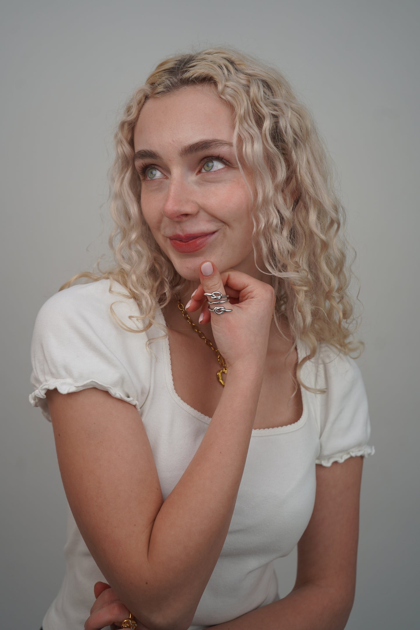 Melissa's twist ring in silver