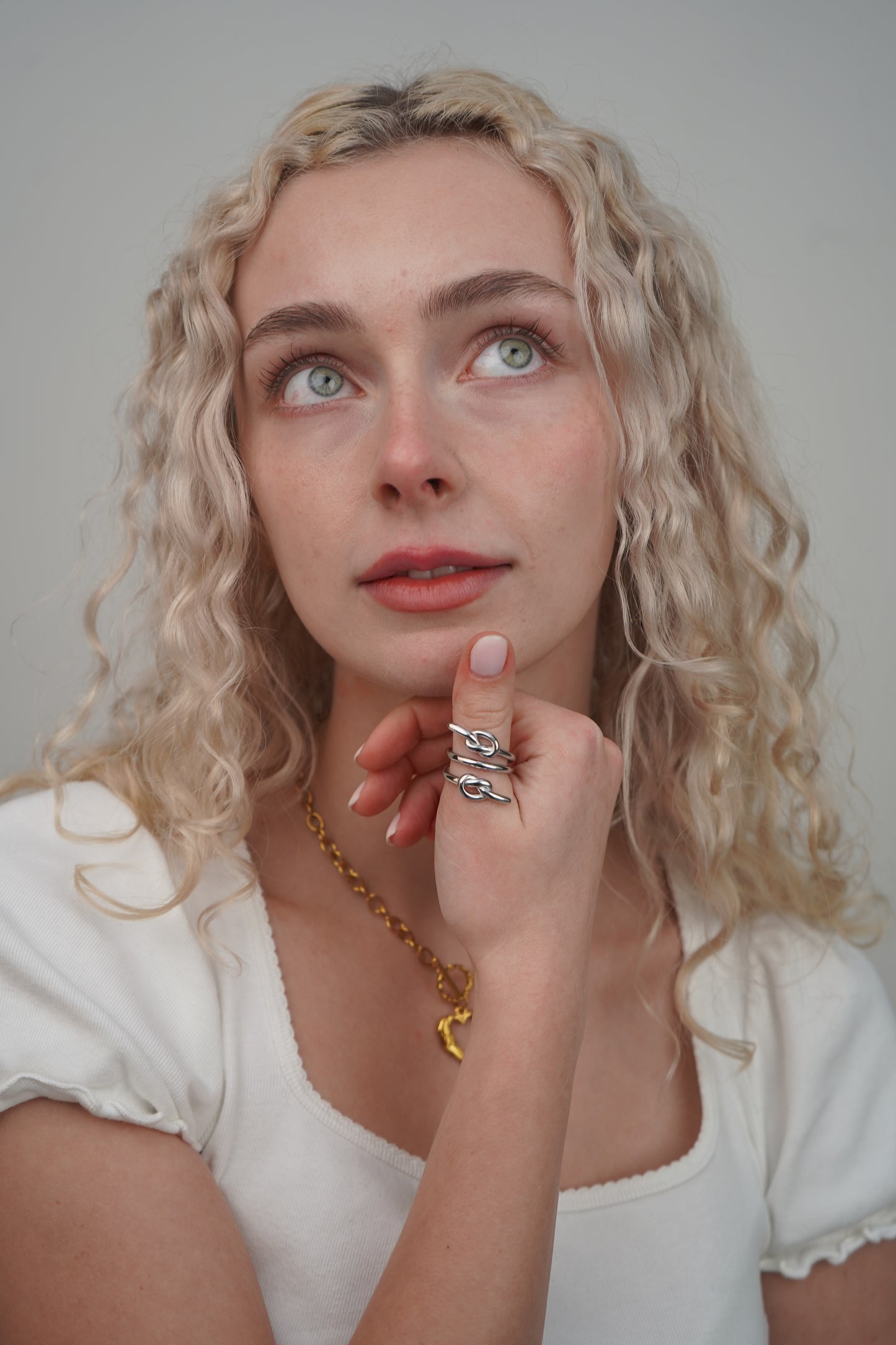 Melissa's twist ring in silver