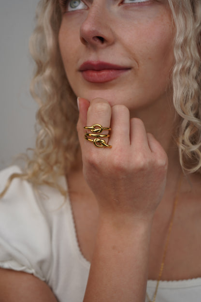 Melissa's twist ring gold