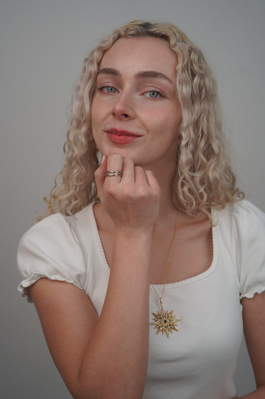 Brianna's Three Stacked Ring in Silver