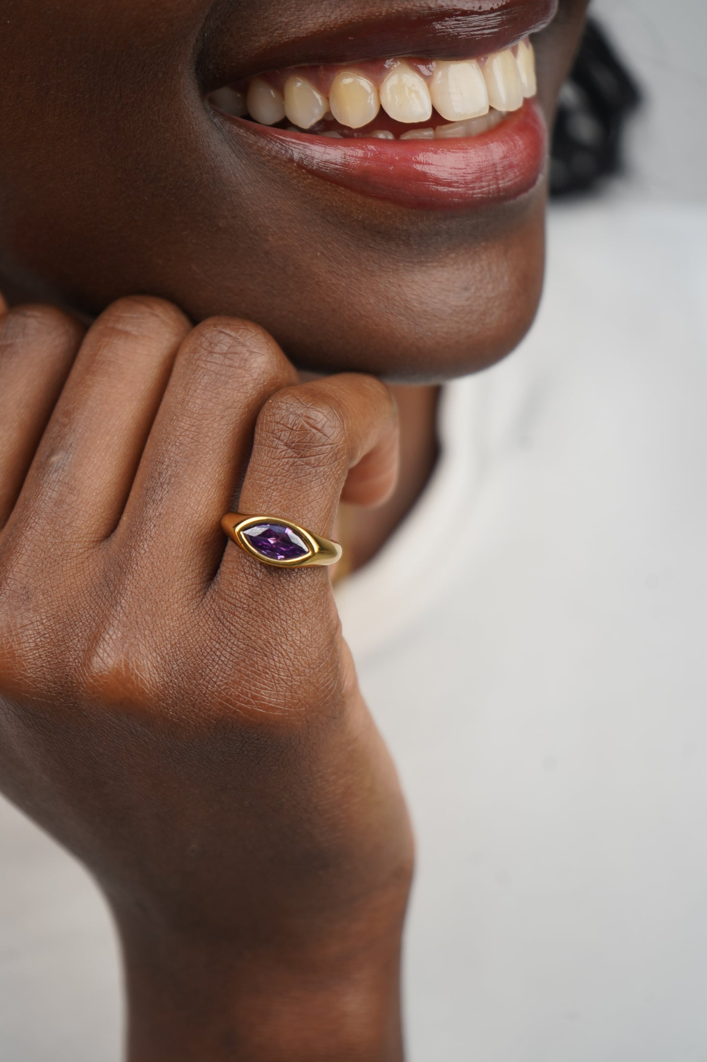 Bailey’s violet gemstone ring