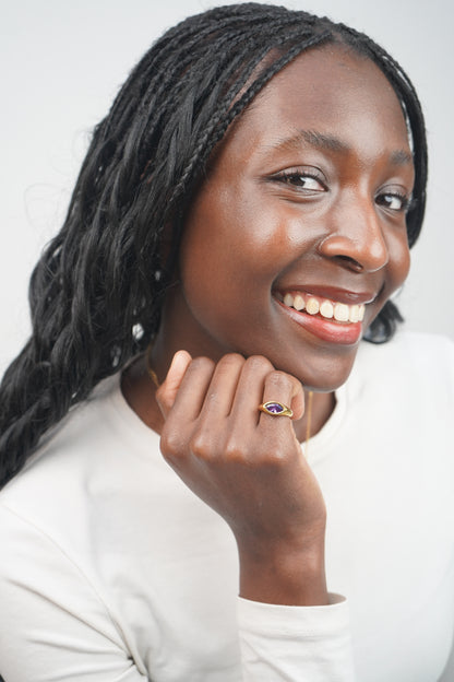 Bailey’s violet gemstone ring