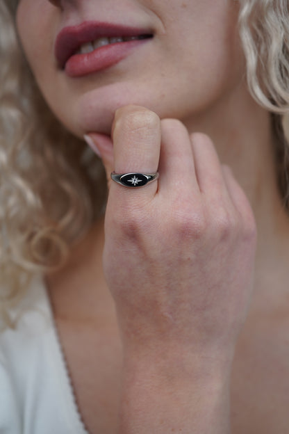 Scarlett's Star Ring In Silver