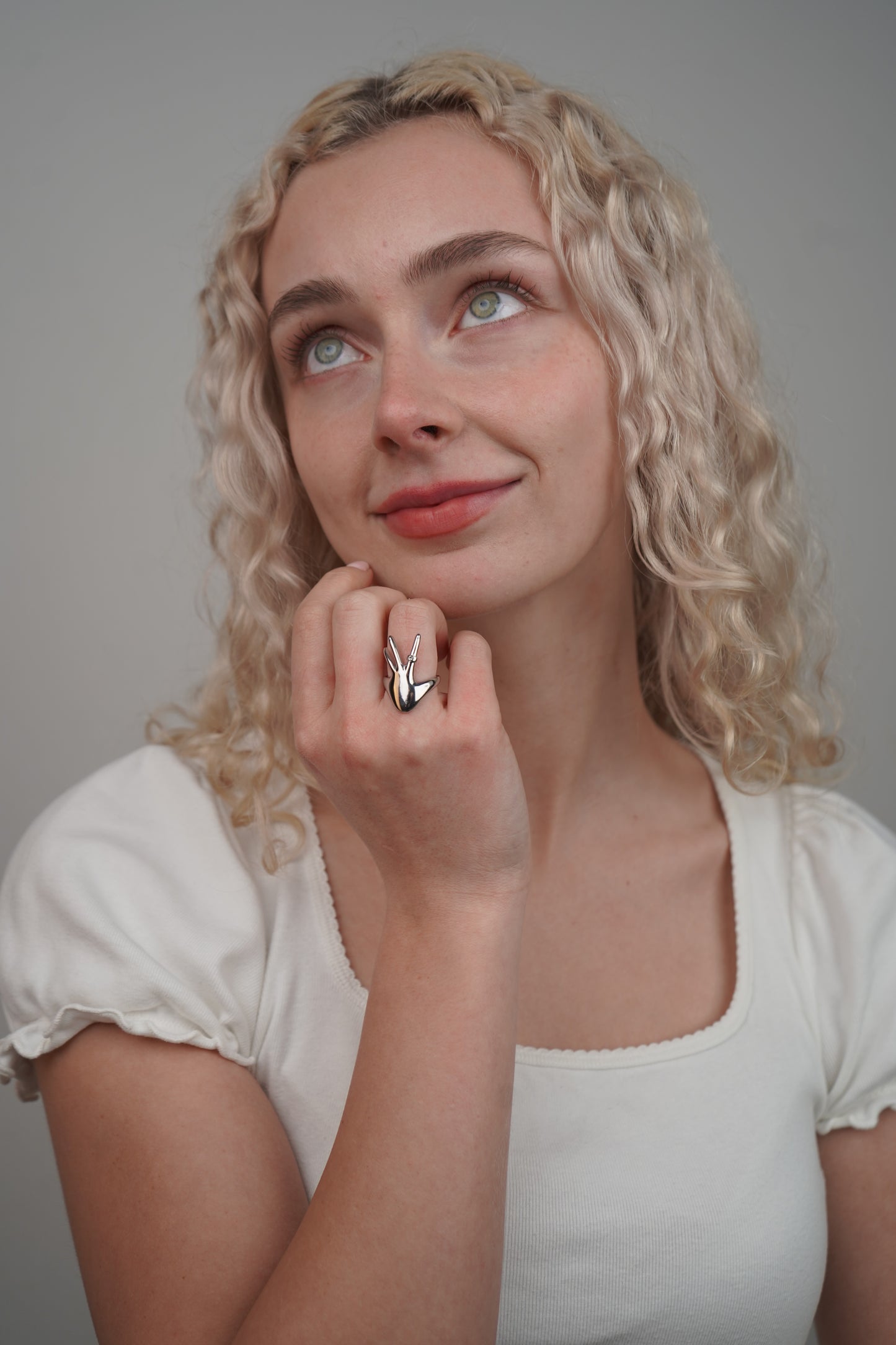 Esmerelda's Hand Ring In Silver