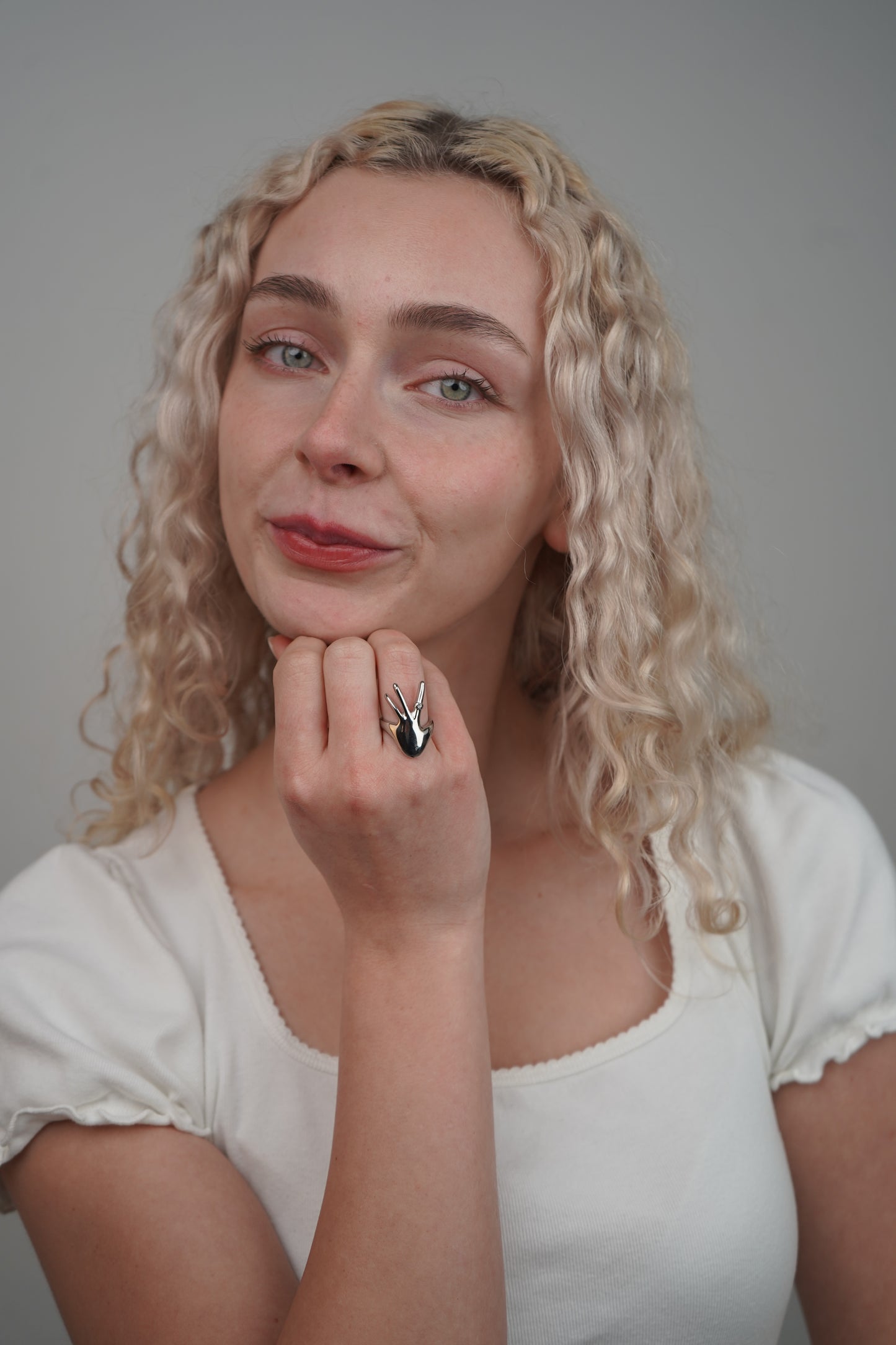 Esmerelda's Hand Ring In Silver
