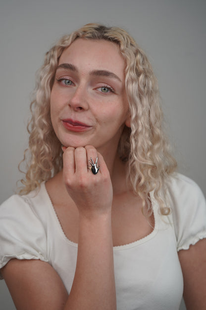 Esmerelda's Hand Ring In Silver
