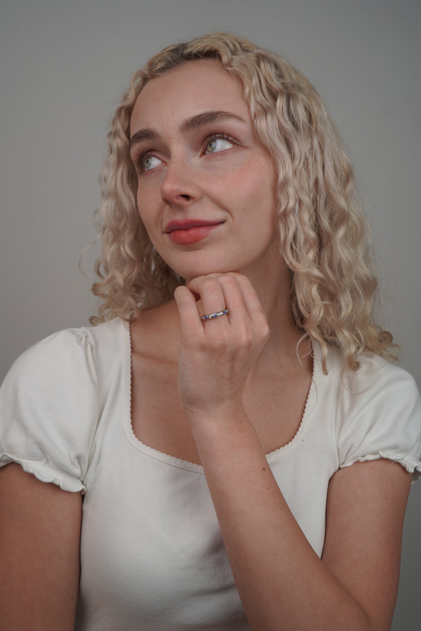 Naomie's moonshine ring in silver