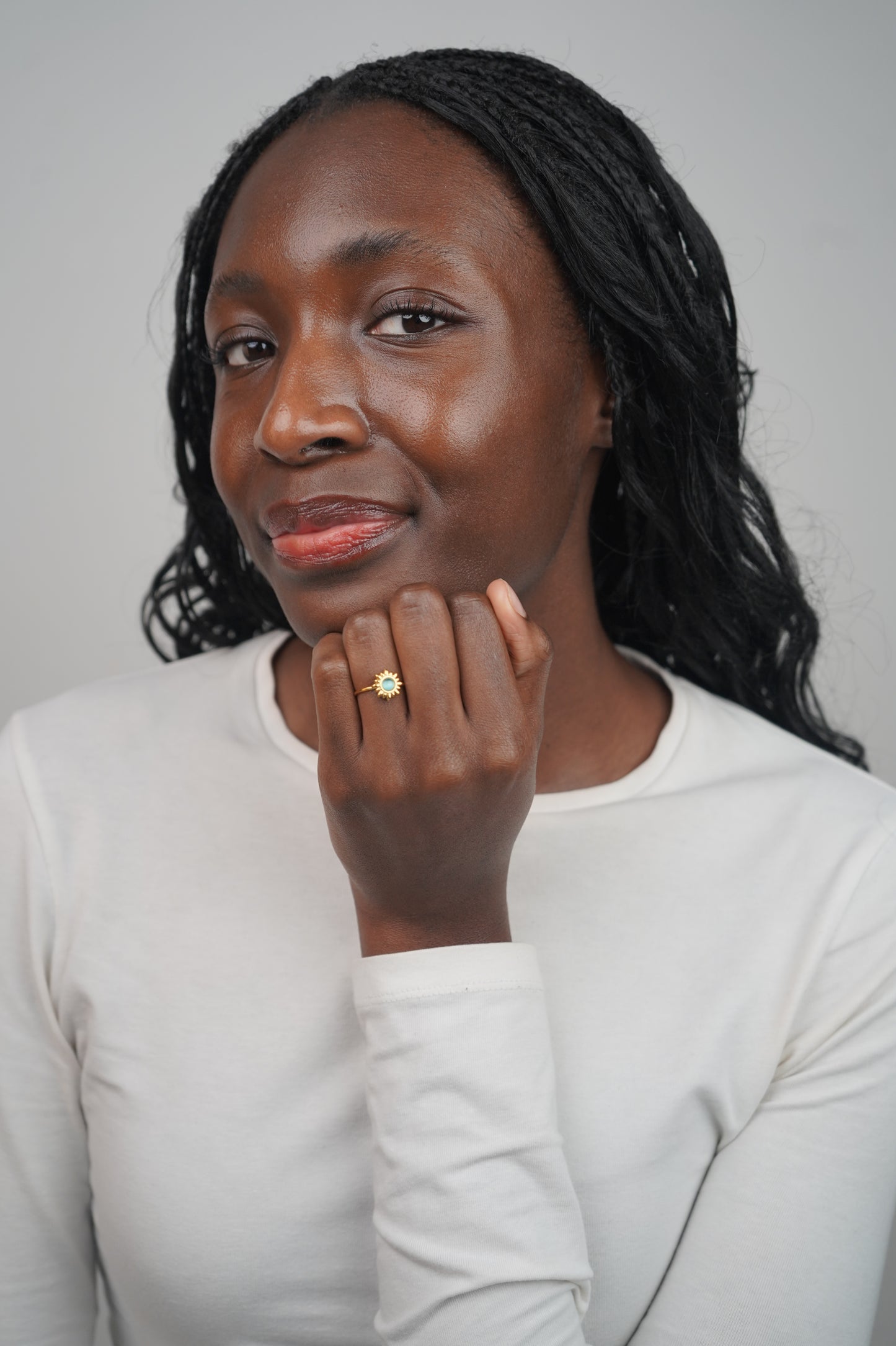 Solara's Sun Ring In Green