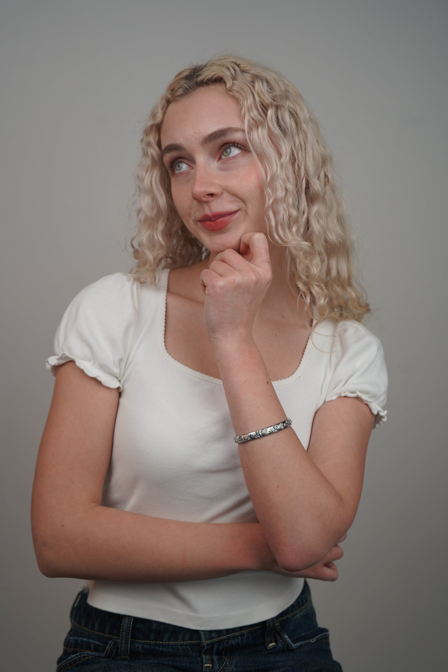 Francesca's Fortuna Bangle in Silver