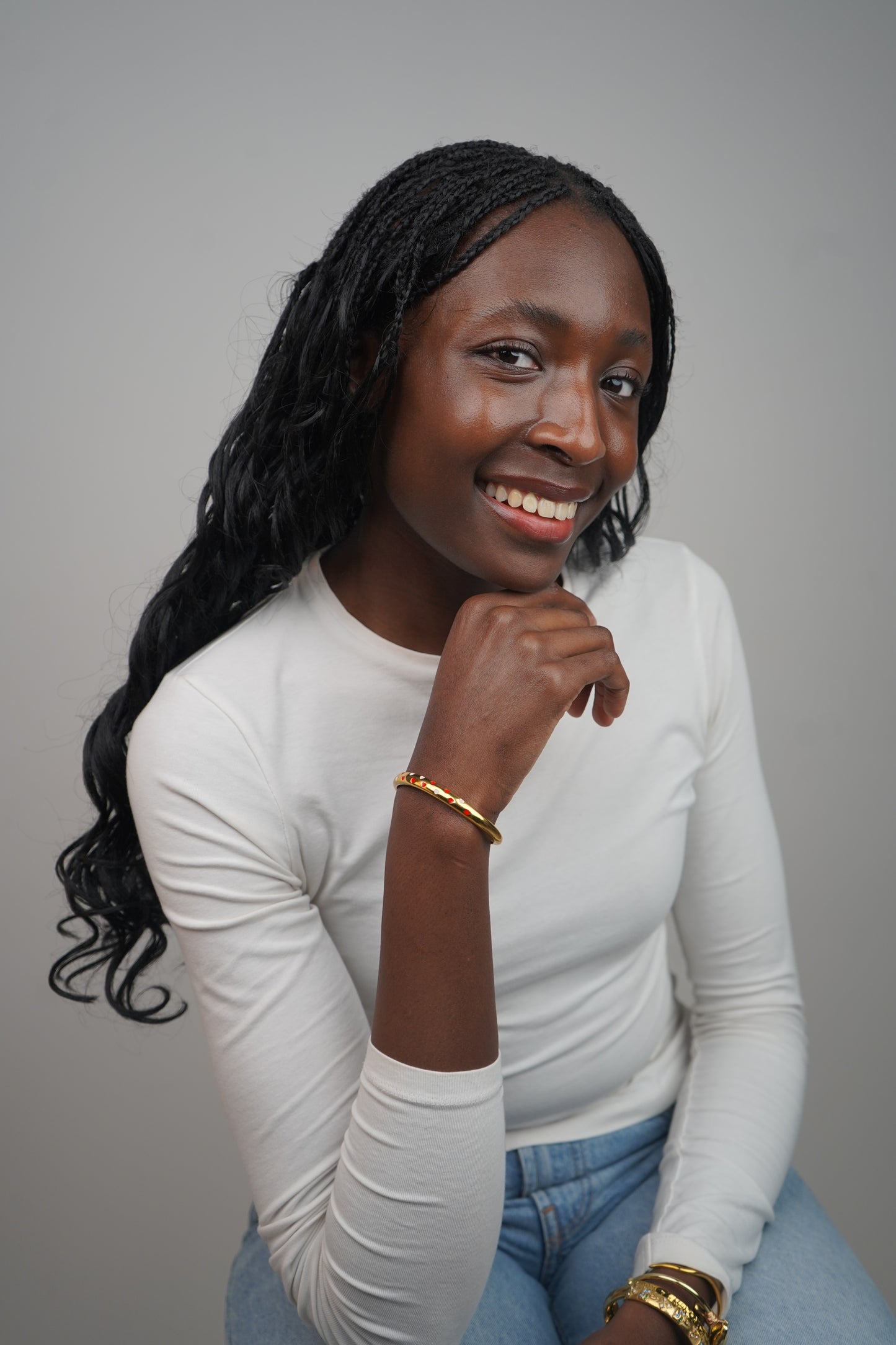 Lolita's heart bangle in Gold