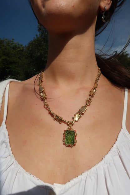 Inaya's Green Gem Necklace