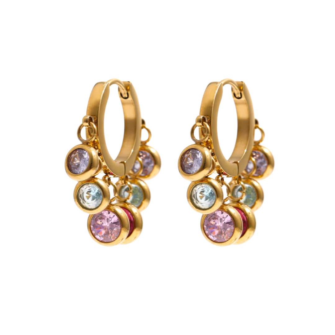 Maya’s gemstone hoops